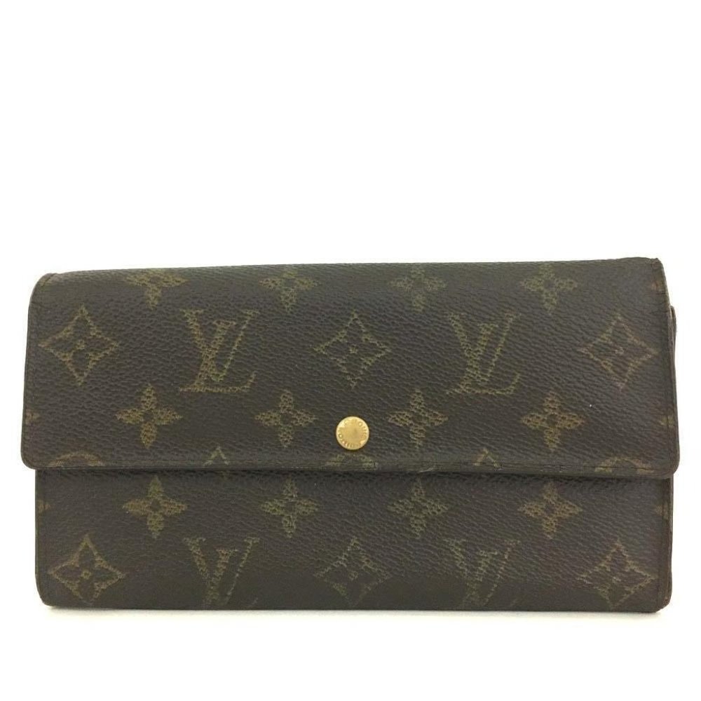 430080F V Louis Vuitton Wallet Long Sarah Bifold Brown Monogram